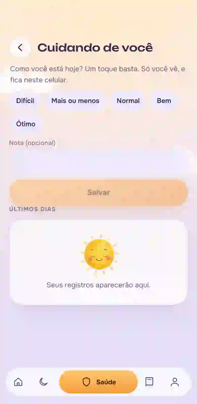 A seção «Cuidado com a mãe»